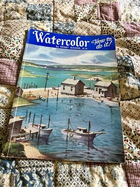 Vintage 1955 watercolor how to book